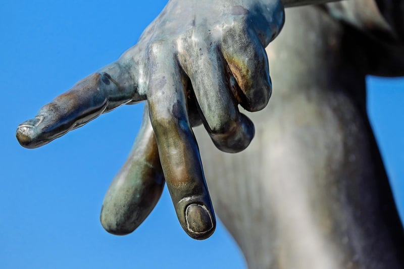Surreal Hand Finger Planet Earth
